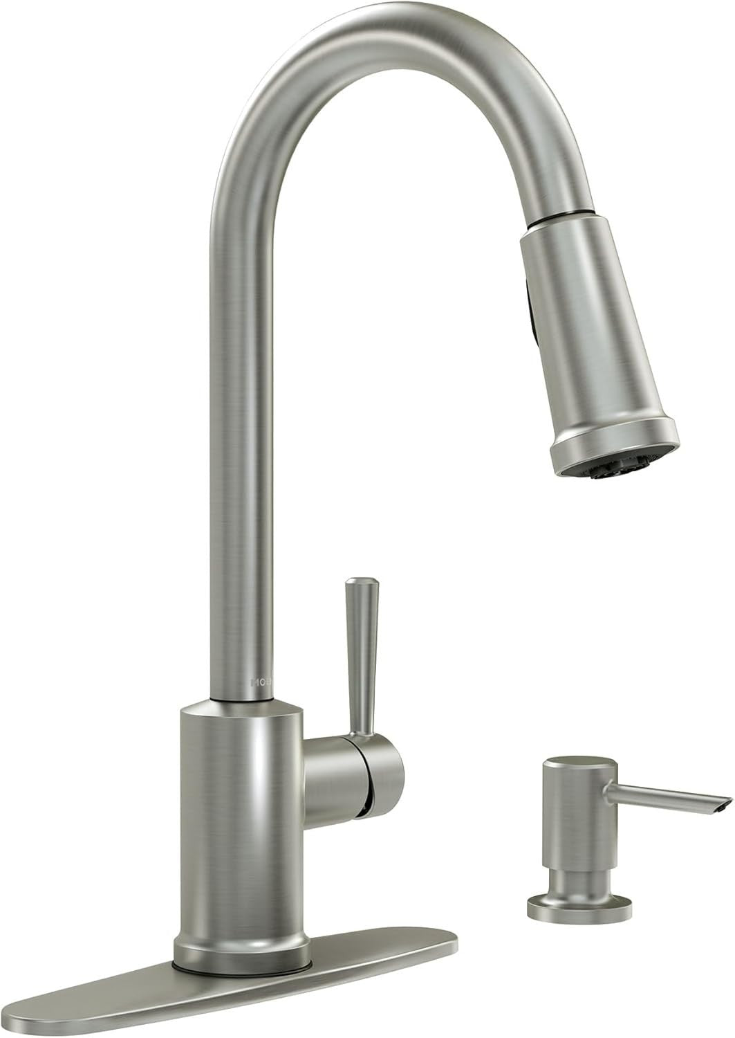 Moen 87090MSRS Indi Kitchen Faucet Spot Resist Stainless Pulldown High Arc New